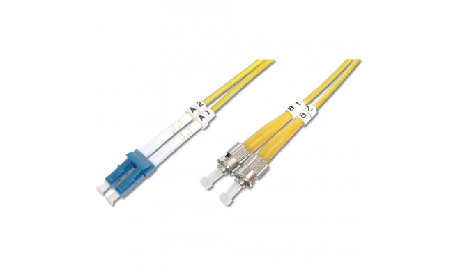 "DIGITUS LWL Patchkabel LC -> ST 2.00m Singlemode Duplex OS2"