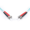 "DIGITUS LWL Patchkabel ST -> ST 5.00m Multimode Duplex OM3"