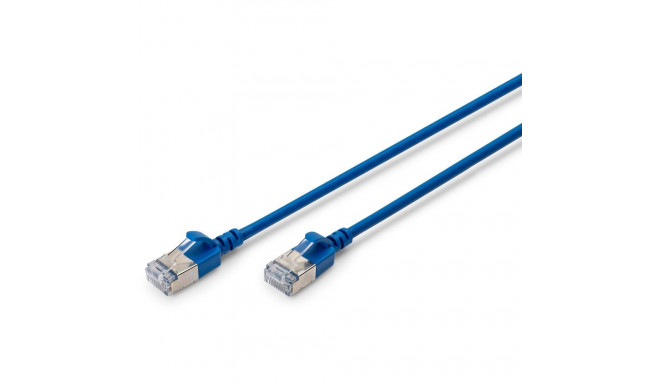 "DIGITUS Patchkabel CAT 6A F/FTP Slim 0,30m blau"