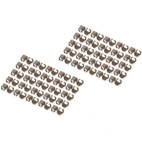 "DIGITUS Farbclips für Patchkabel 100Stk. Braun"
