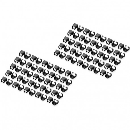 "DIGITUS Farbclips für Patchkabel RJ45 100 Stück schwarz"