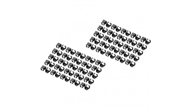 "DIGITUS Farbclips für Patchkabel RJ45 100 Stück schwarz"
