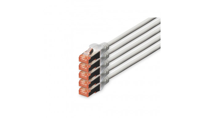 "DIGITUS CAT 6 S/FTP Patchkabel, 5 Stück, 15m, grau"