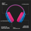 "LOGITECH Lightspeed G435 Headset full size Bluetooth / 2.4 GHz radio frequency wireless blue Discor