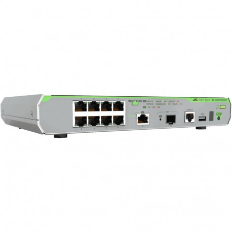 "ALLIED L3 Gigabit Switch 8x 10/100/1000-T 1x 1/2.5/5/10G-T 1x SFP+ Ports and a single fixed PSU EU
