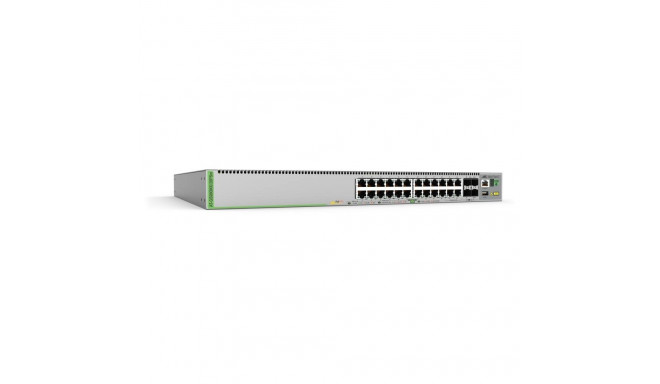 "ALLIED L3 Stackable Switch 20x 10/100/1000-T PoE+ 4x 100M/1G/2.5G/5G-T PoE+ 4x SFP+ Ports single fi