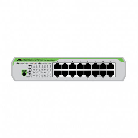 "ALLIED 16-port 10/100TX unmanaged switch with internal PSU EU Power Cord"