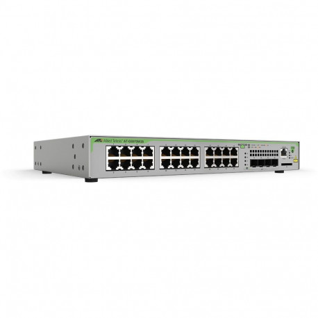 "ALLIED 24x 10/100/1000T POE+ ports & 4x combo ports 370W POE capacity Fixed one AC power supply EU