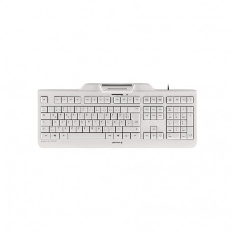 "CHERRY KC 1000 SC Corded CH-Layout weiß/grau Smartcard"