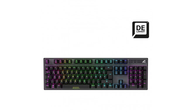 "Sharkoon Gaming Tastatur Skiller SGK20 schwarz-braun DE"