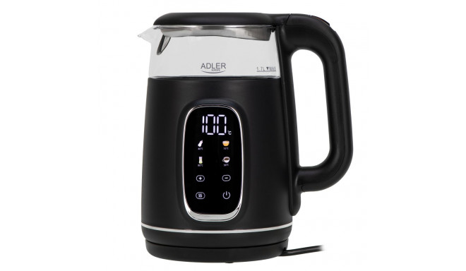 Adler Kettle with LED Display | AD 1305 | Electric | 2200 W | 1.7 L | Plastic | 360° rotational base