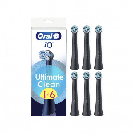 Oral-B vahetatavad hambaharjaotsikud iO UltimateClean otsikud täiskasvanutele 6 tk must