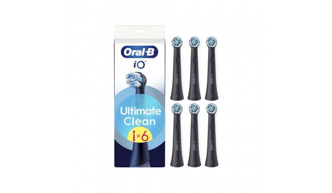 Oral-B vahetatavad hambaharjaotsikud iO UltimateClean otsikud täiskasvanutele 6 tk must