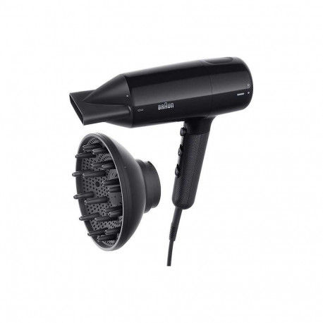 Braun föön BRHD225E 2200 W 3 temperatuuriseadet ioonfunktsiooniga difuusorotsik must