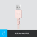 Logitech H390 peakomplekt, roosa
