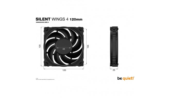 be quiet! Silent Wings 4 ventilaator, 120 mm