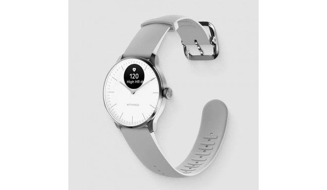 Withings Scanwatch Light smartwatch, 37 mm, white / gray
