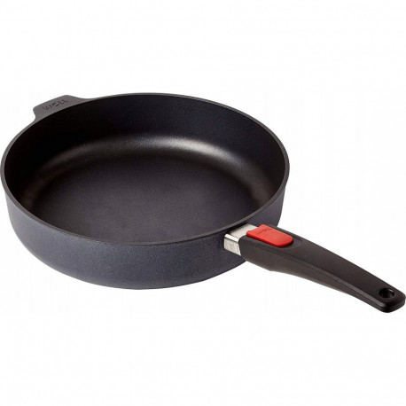 Deep cast iron pan WOLL DIAMOND LITE, diamond crystal dust coating, removable handle, ø28 cm
