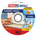 Rubber sealing tape TESA, white, for gaps 2-5 mm, 0.009 x 1 m