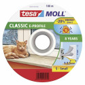 Rubber sealing tape TESA, white, for 1-3 mm gaps, 0.009 x 1 m