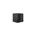 Lanberg seinapealne paigaldusriiulikapp 19'' 12U 600x600mm must (klaasuksega)