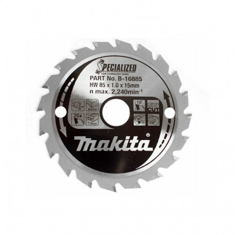 Cutting disc for wood 85x15mm 20T MAKITA