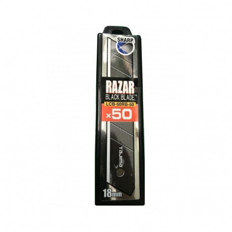 Breakable blades TAJIMA Razar Black 18mm, 50 pcs.