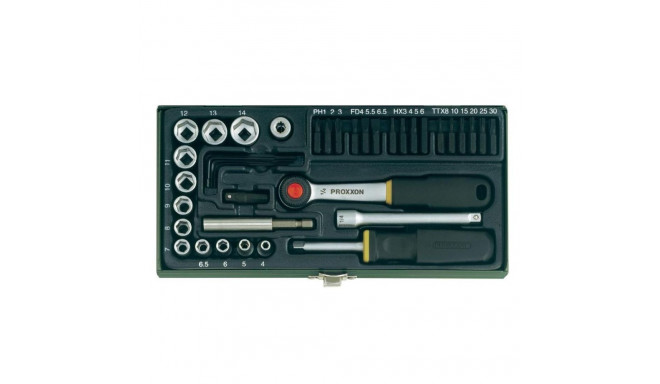 1/4" padrunvõtmete komplekt 39 osa PROXXON