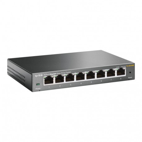 TP-LINK 8-Port Gigabit Easy Smart Switch 8 10/100/1000Mbps RJ45 ports MTU/Port/Tag-based VLAN QoS IG