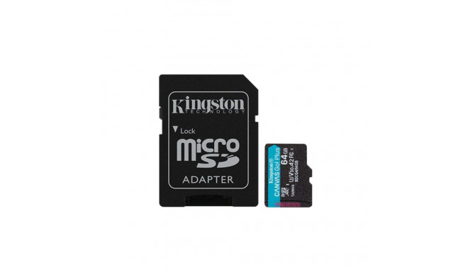 MEMORY MICRO SDXC 64GB UHS-I/W/ADAPTER SDCG4/64GB KINGSTON