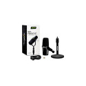 Shure MV7+-K-BNDL - lectern/vocal microphone with XLR/USB-C connector, black + desk stand GATOR