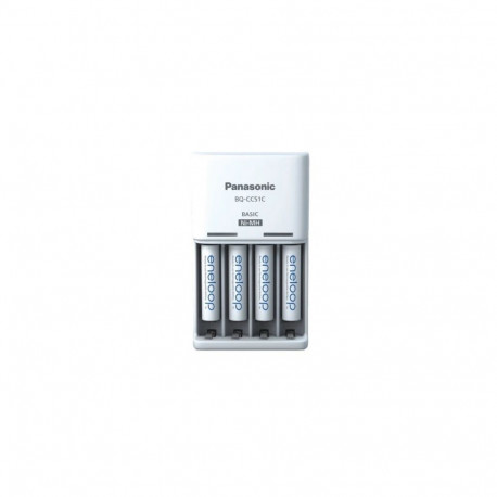 Battery charger PANASONIC Eneloop Basic BQ-CC51 + 4x AAA 800 mAh (K-KJ51MCD04E)