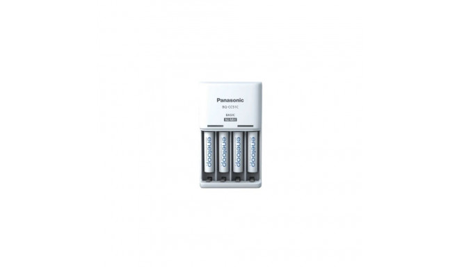 akulaadija PANASONIC Eneloop Basic BQ-CC51 + 4x AAA 800 mAh (K-KJ51MCD04E)