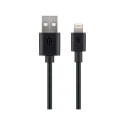 goobay Lightning - USB charging and synchronization cable (black, 1 meter)