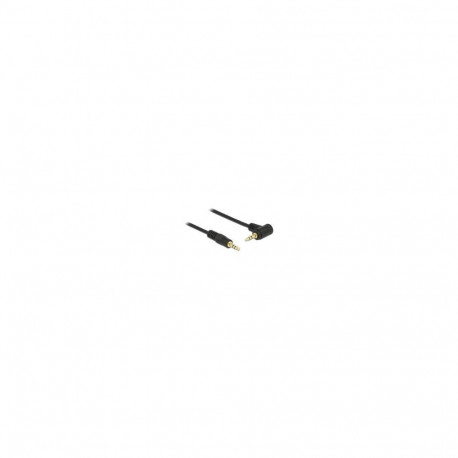 audiokaabel 3,5mm pistik > 3,5mm pistik nurga all 1m, must