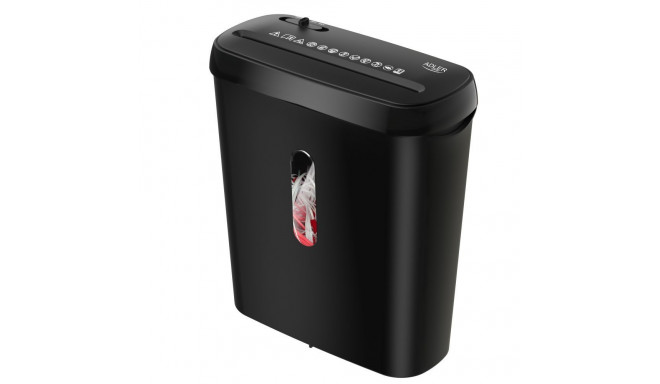Adler Paper Shredder | AD 1039 | Black | 8 L | 70 dB | Strip-cut