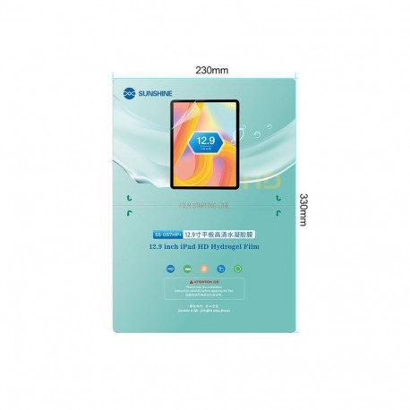 - SUNSHINE SS-057HP+ Hydrogel Films for Tablets (12,9 inch) Pack 20 pcs