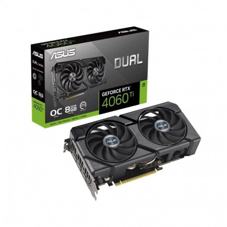 Asus Graphics Card||NVIDIA GeForce RTX 4060 Ti|8 GB|GDDR6|128 bit|PCIE 4.0 16x|GPU 2565 MHz|Dual Slo