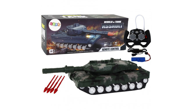 RC kaugjuhitav roheline kamo tank