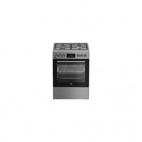 BEKO Cooker FBMA62330TXDSN, Width 60 cm, A, Gas/Electric, LED screen