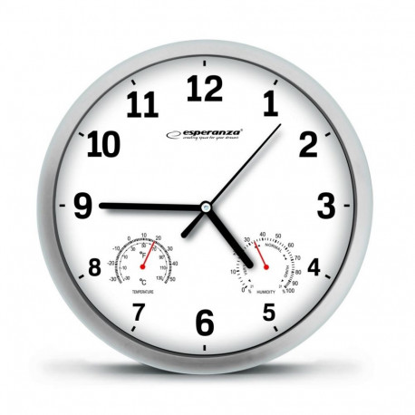 Esperanza EHC016W WALL CLOCK - LYON - WHITE