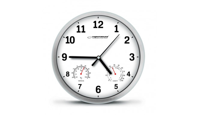 Esperanza EHC016W WALL CLOCK -  LYON - WHITE