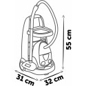 Cleaning trolley with vacuum cleaner