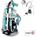 Cleaning trolley with vacuum cleaner