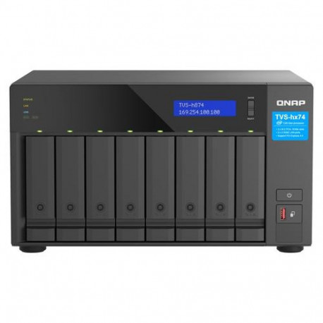 QNAP TVS-H874T-I9-64G NAS/storage server Tower Intel® Core™ i9 64 GB DDR4 0 TB QNAP QTS Black