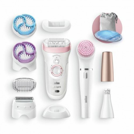 Braun Silk-épil 9 Silk-épil Beauty Set 9 9-985 Deluxe 7-in-1 Cordless Wet & Dry Hair Removal
