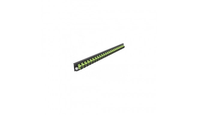 DeLOCK 19″ Splice Box Front Panel 24 port SC Simplex limegreen