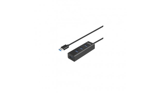 UNITEK Y-3089 interface hub USB 3.2 Gen 1 (3.1 Gen 1) Type-A 5000 Mbit/s Black