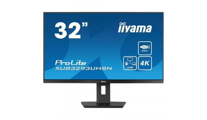 iiyama ProLite XUB3293UHSN-B5 computer monitor 80 cm (31.5&quot;) 3840 x 2160 pixels 4K Ultra HD