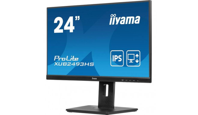 iiyama ProLite 24” IPS 3-side borderless monitor with height adjustable stand